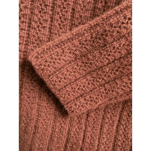 Vintage MALO Womens LUXURY 100% Cashmere Cable Sweater 42 Italy M Pull Over - Picture 12 of 12